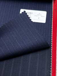 4ML4423 26AW THE CITY Twill Navy Stripe[Textile] Miyuki Woolen Mills Additional Images