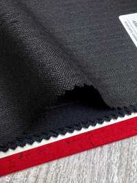 4MR4671 26AW Super100's × CASHIMERE Dark Brown Stripe[Textile] Miyuki Woolen Mills Additional Images