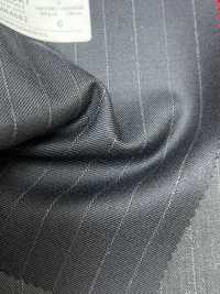 4MR4682 26AW Super100's × CASHIMERE Navy Stripe[Textile] Miyuki Woolen Mills Additional Images
