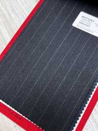4MR4693 26AW Super100's × Cashmere Charcoal Heaven Gray Stripe[Textile] Miyuki Woolen Mills Additional Images