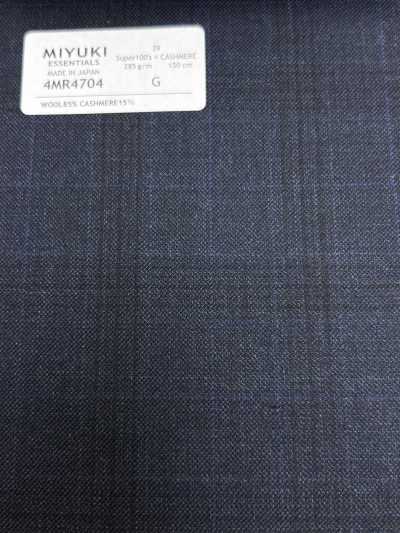 26AW Super100's × Cashmere Navy Check