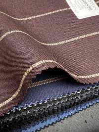 AR6550 ARISTON Super130's Brown X White Stripe[Fabric] HOSOI SYOJI Additional Images