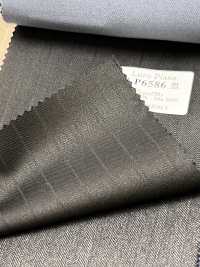 LP6586 Loro Piana Super130's Black Stripe[Fabric] HOSOI SYOJI Additional Images