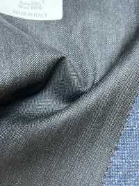 LP6587 Loro Piana Super130's Gray Herringbone[Fabric] HOSOI SYOJI Additional Images
