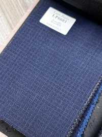 LP6603 Loro Piana Super150's Navy Blue Check[Fabric] HOSOI SYOJI Additional Images