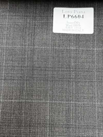 LP6604 Loro Piana Super150's Brown Check