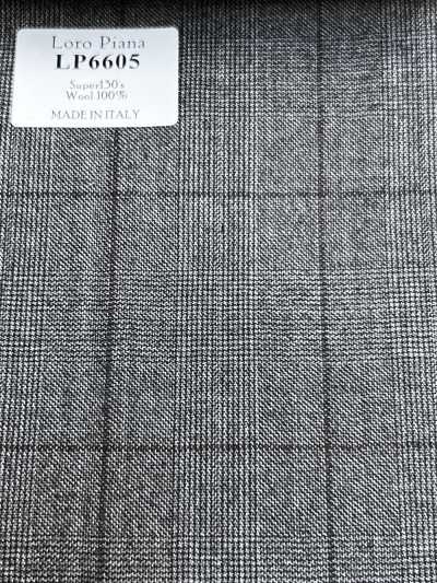 LP6605 Loro Piana Super130's Brown Check
