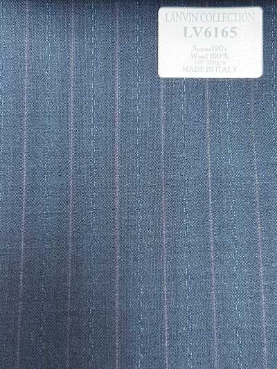 LV6165 LANVIN COLLECTION Super120's Blue-Green Stripe