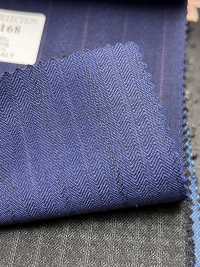 LV6168 LANVIN COLLECTION Super120's Navy Blue Stripe[Textile] HOSOI SYOJI Additional Images