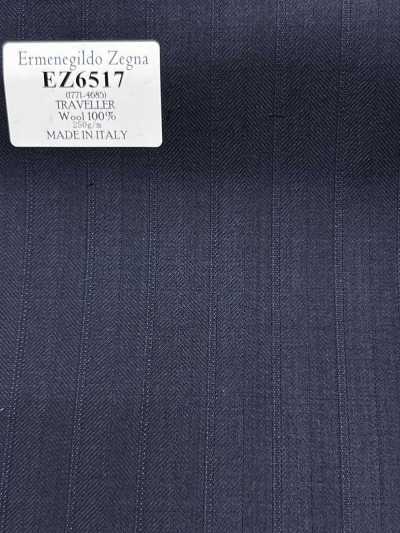 EZ6517 Ermenegildo Zegna TRAVELLER Navy Blue Stripe