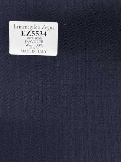 EZ5534 Ermenegildo Zegna TRAVELLER Navy Blue Stripe