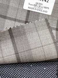 DM6142 DORMEUIL QUEEN Super 100's Beige X Black Check[Fabric] HOSOI SYOJI Additional Images
