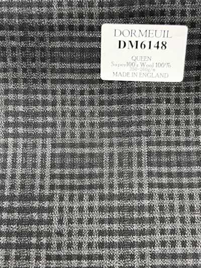 DM6148 DORMEUIL QUEEN Super100's Gray Check