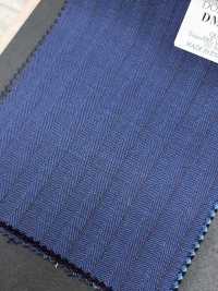 DM6155 DORMEUIL QUEEN Super100's Navy Blue × Brown Stripe[Fabric] HOSOI SYOJI Additional Images