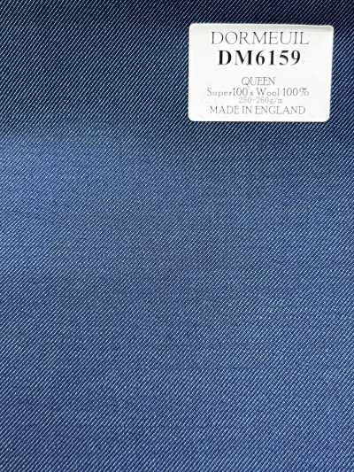 DM6159 DORMEUIL QUEEN Super100's Blue Solid