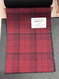 DM5137 DORMEUIL QUEEN Super100's Red Check[Fabric] HOSOI SYOJI Additional Images