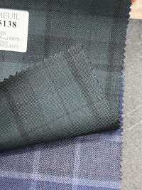 DM5138 DORMEUIL QUEEN Super100's Green Check[Fabric] HOSOI SYOJI Additional Images