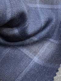 DM5144 DORMEUIL QUEEN Super100's Navy Blue Check[Fabric] HOSOI SYOJI Additional Images