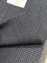 CR6611 CARNET 3-ply Navy Blue Check[Fabric] HOSOI SYOJI Additional Images