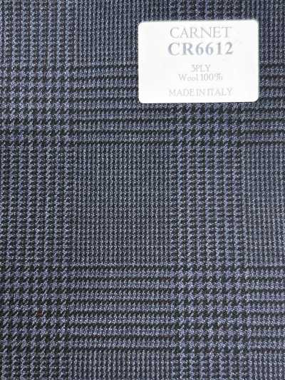 CR6612 CARNET 3-ply Navy Blue Glen Check
