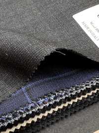 CR6614 CARNET 3PLY Dark Gray Check[Fabric] HOSOI SYOJI Additional Images