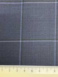 CR6615 CARNET 3-ply Navy Blue Check[Fabric] HOSOI SYOJI Additional Images
