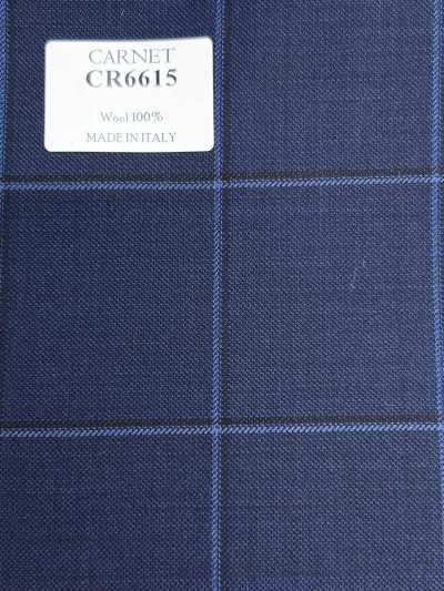 CR6615 CARNET 3-ply Navy Blue Check
