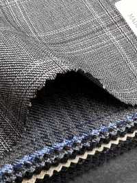 CR6616 CARNET Gray X Brown Check[Fabric] HOSOI SYOJI Additional Images