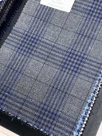 CR6617 CARNET 3-ply Gray X Navy Blue Check[Fabric] HOSOI SYOJI Additional Images