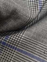 CR6619 CARNET Gray X Blue Check[Fabric] HOSOI SYOJI Additional Images