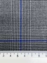 CR6619 CARNET Gray X Blue Check[Fabric] HOSOI SYOJI Additional Images