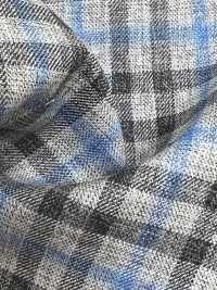 CR6620 CARNET Gray X Blue Check[Fabric] HOSOI SYOJI Additional Images