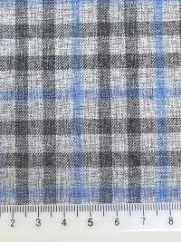 CR6620 CARNET Gray X Blue Check[Fabric] HOSOI SYOJI Additional Images