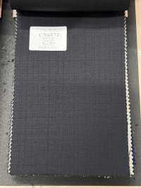 CN6573 CANONICO Super110's Dark Navy Check[Fabric] HOSOI SYOJI Additional Images