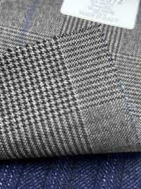CN5572 CANONICO Super110's Brown × Blue Check[Fabric] HOSOI SYOJI Additional Images