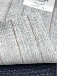 CN5584 CANONICO Super110's Light Gray X Beige Stripe[Fabric] HOSOI SYOJI Additional Images