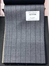AF5546 Alfred Brown Gray × Navy Blue Stripe[Fabric] HOSOI SYOJI Additional Images