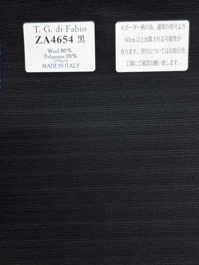 ZA4654 T.G.di Fabio Black Horizontal Stripe