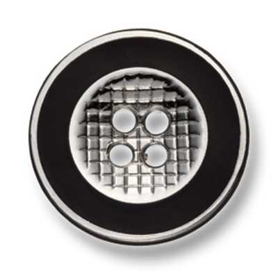 334 Made In Japan Metal Button For Suits And Jackets Silver/Black