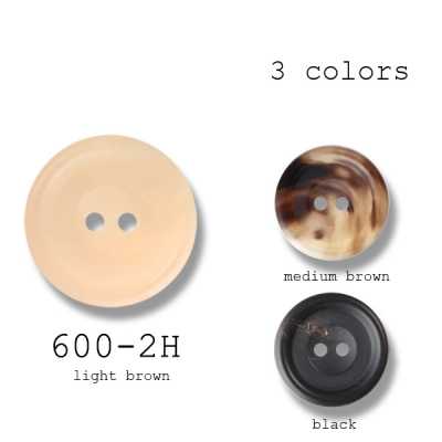 Made In Japan 2-Hole Genuine Water Buffalo Buttons For Suits And Jackets
