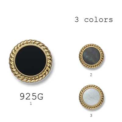 925 Premium Pure Silver Button: A Button With Precious Stone Or Mother-of-pearl Encased In Pure Silver