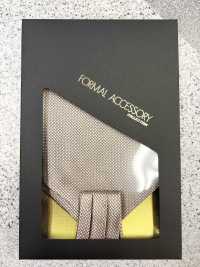 AS-992 Domestic Silk Ascot Tie Moss Stitch Pattern Brown[Formal Accessories] Yamamoto(EXCY) Sub Photo