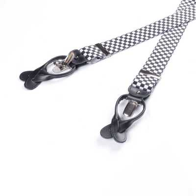 AT-1903 ALBERT THURSTON Suspenders Checkered Flag Pattern Elastic 35mm[Formal Accessories] ALBERT THURSTON Sub Photo