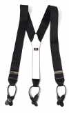 AT-40BB Albert Thurston Suspenders Black 40mm Rigid (Ribbon)