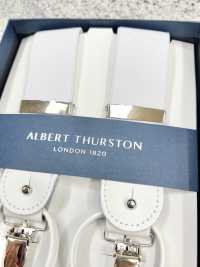 AT-WHITE Albert Thurston Suspenders No Pattern White 2way Type[Formal Accessories] ALBERT THURSTON Sub Photo