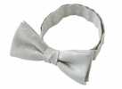 BF-940 Made In Japan Silk Bow Tie, Polka Dot, Light Gray