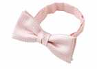 BF-984 Domestic Silk Bow Tie Moss Stitch Pattern Pink