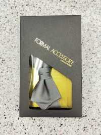 BFK-508 High-quality Material Shawl Label Silk Used Sword Bow Tie Gray[Formal Accessories] Yamamoto(EXCY) Sub Photo
