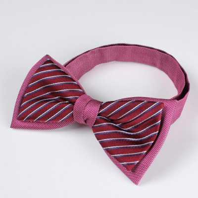 BFS-800 Combination Bow Tie Purple Silk Made In Japan