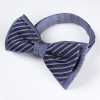 BFS-801 Navy Silk Combination Bow Tie Made In Japan